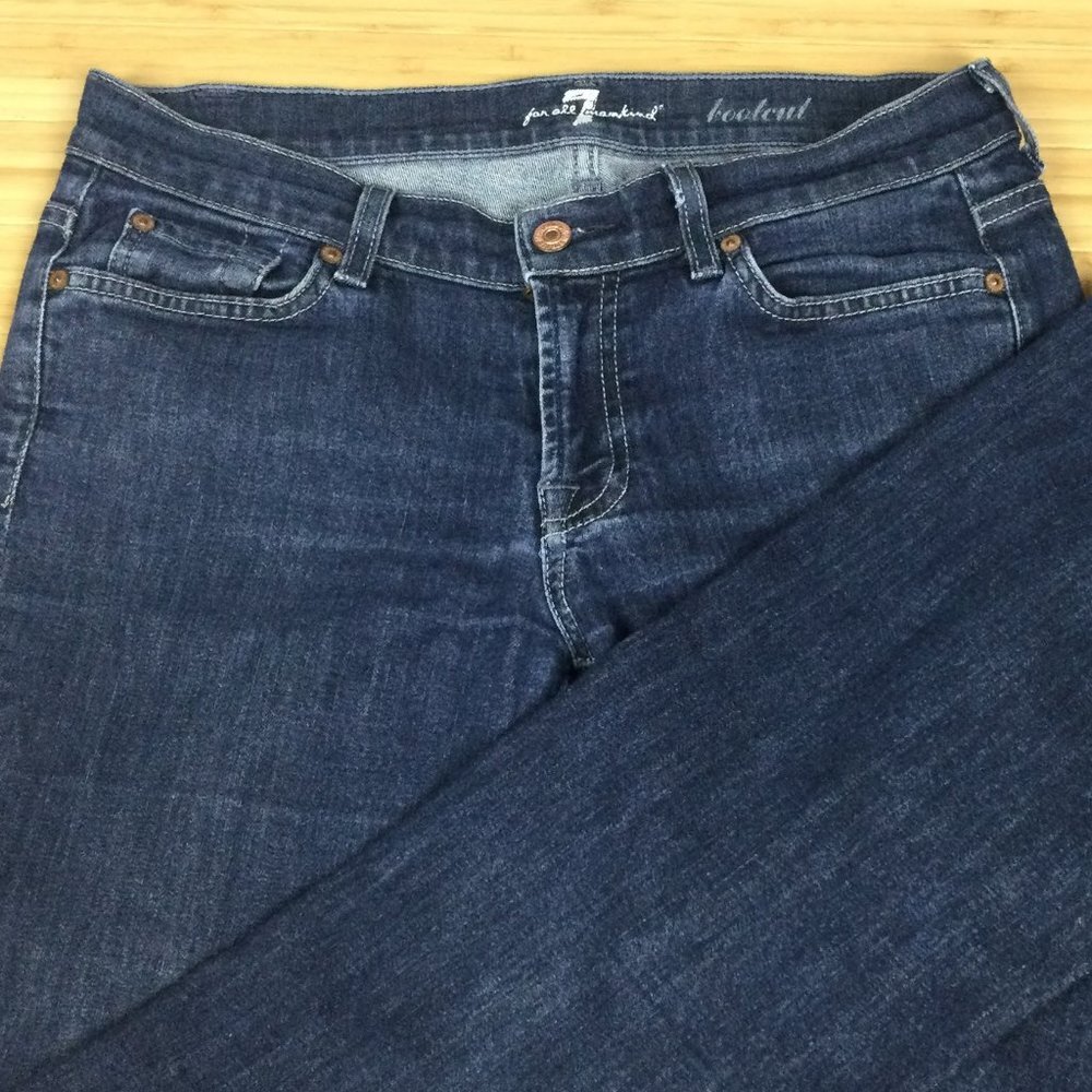 7 For All Mankind Bootcut Blue Jeans 28